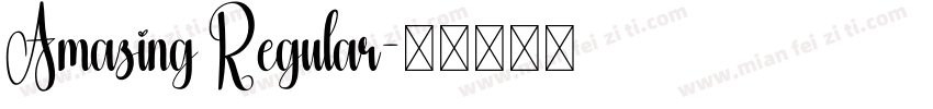 Amazing Regular字体转换
